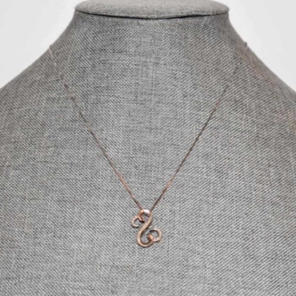 Jane Seymour Open Hearts Real White Diamond 925 Pendant/Necklace 18"